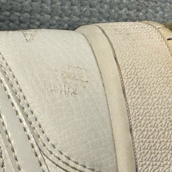 Nike Air Jordan 1 Low ‘Triple White’ Sneakers 553560-126 Size 4.5Y Size 6 Women - Picture 7 of 10